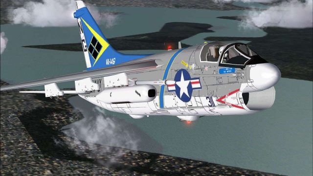 Screenshot 1 — Vought Corsair II A7-E USS Constellation Textures