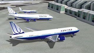 Screenshot 1 — United Airlines Default Boeing Pack