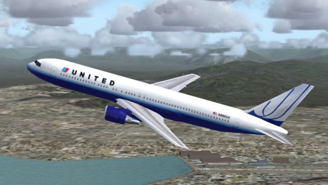 Screenshot 1 — United Airlines Boeing 767-300 (NC)