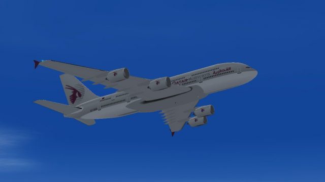 Screenshot 1 — Qatar Airways Airbus A380-100