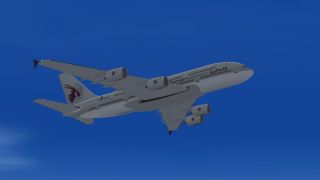 Screenshot 1 — Qatar Airways Airbus A380-100