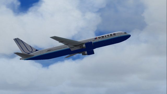 Screenshot 1 — United Airlines Boeing 767-300 B763
