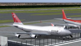 Screenshot 2 — Northwest Airlines Boeing 747-200