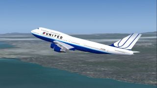 Screenshot 1 — United Airlines B747-400