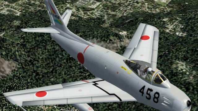 Screenshot 1 — FS2004/FS2002 North American F-86F Sabre