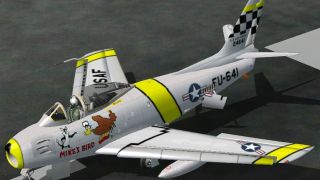 Screenshot 2 — FS2004/FS2002 North American F-86F Sabre