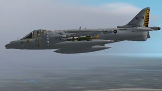 Screenshot 1 — FS2004/FS2002 BAe. Harrier GR.7. Marine Night Fighter Squadron