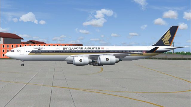Screenshot 1 — Singapore Airlines Airbus A340-500 'Leadership'