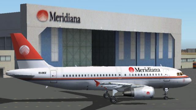 Screenshot 1 — Meridiana Airbus A319