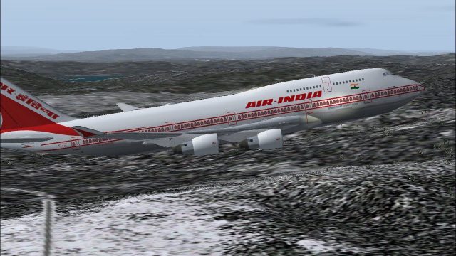 Screenshot 1 — Air India Boeing 747-400
