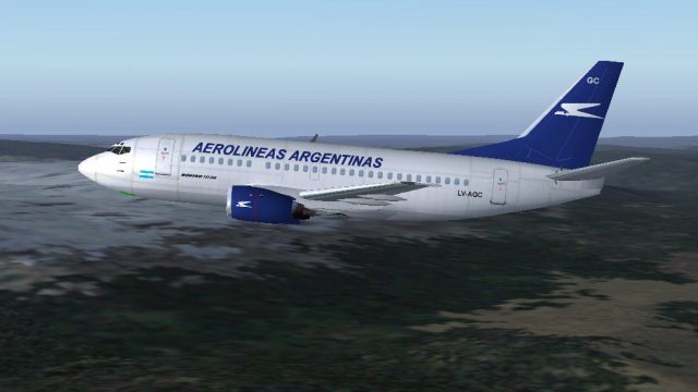 Screenshot 1 — Aerolineas Argentinas Boeing 737-500
