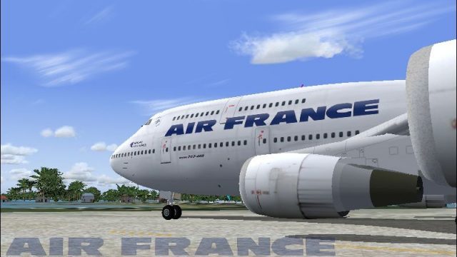 Screenshot 1 — Air France Boeing 747-400