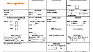 Screenshot 1 — NAV LOG Sheet