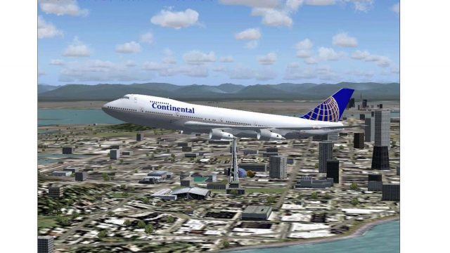 Screenshot 1 — Continental Airline Boeing 747-200