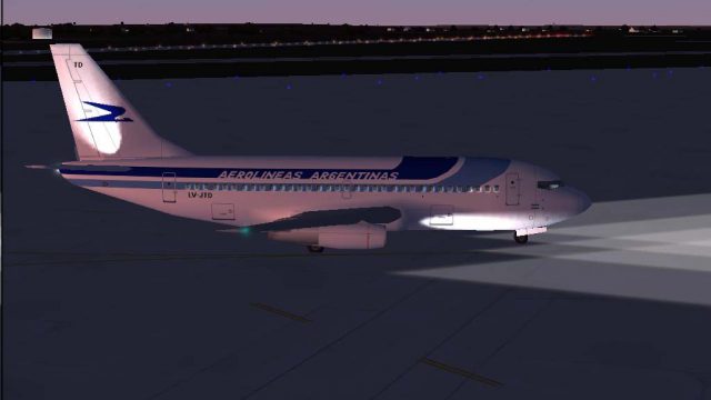 Screenshot 1 — Aerolineas Argentinas Boeing 737-287 LV-JTD