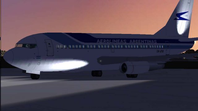 Screenshot 1 — Aerolineas Argentinas Boeing 737-287 LV-JTO
