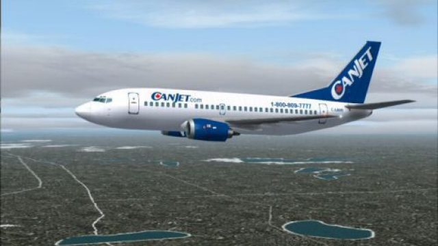 Screenshot 1 — Canjet Boeing 737-500