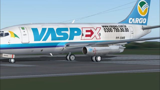 Screenshot 1 — Vaspex Boeing 737-200 PP-SMB