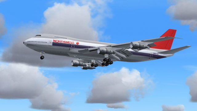 Screenshot 1 — Northwest Orient Boeing 747-200 PW N672US