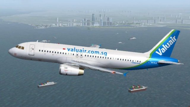 Screenshot 1 — Singapore Valuair Airbus A320