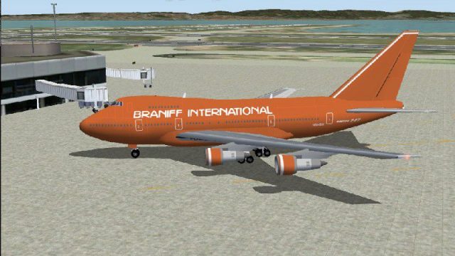 Screenshot 1 — Braniff Boeing 747SP-27