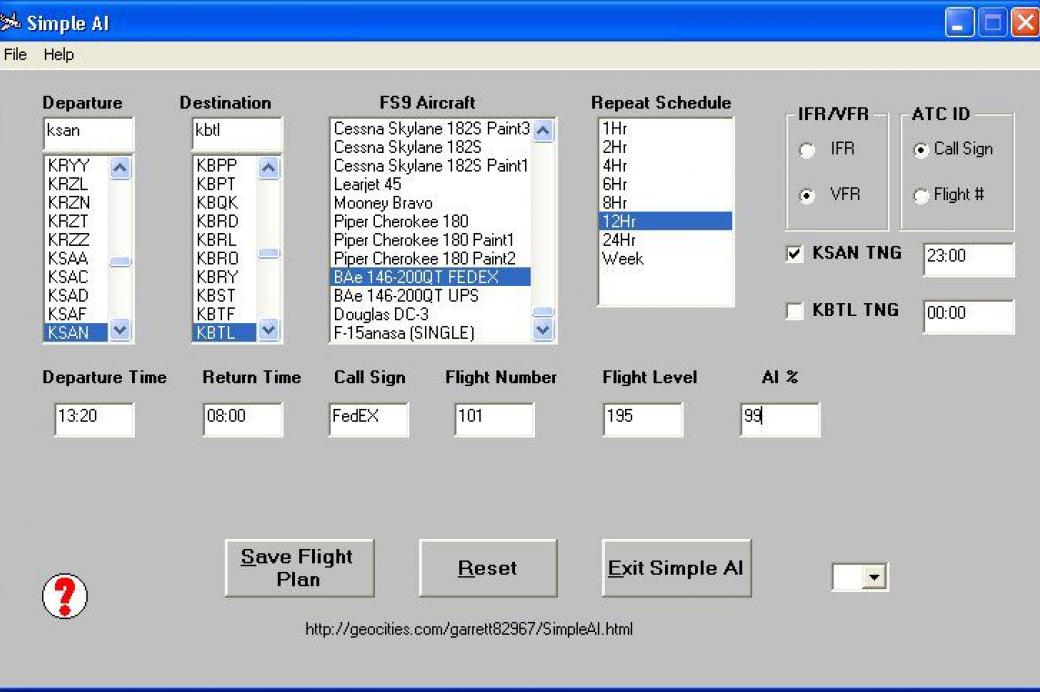 Project AI v2.5 for FS2004