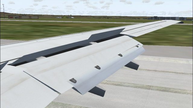 Screenshot 1 — FFX Boeing 737 Animated Wing View