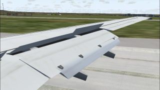 Screenshot 1 — FFX Boeing 737 Animated Wing View