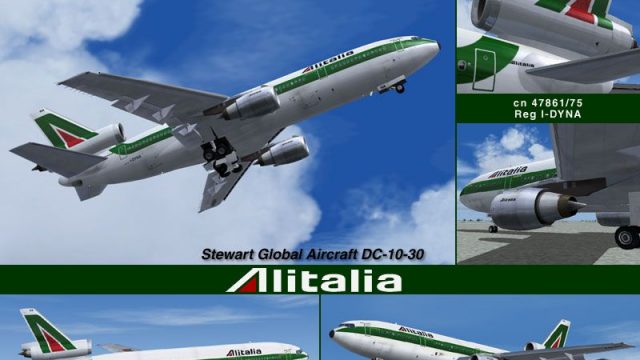 Screenshot 1 — Alitalia Douglase DC-10-30