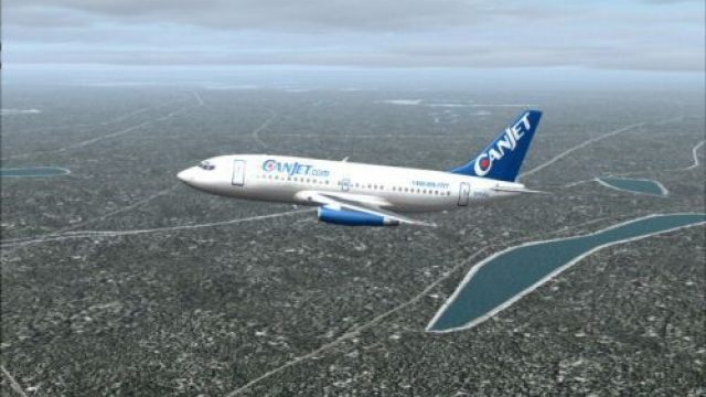 Screenshot 1 — Canjet Boeing 737-200 CJ233