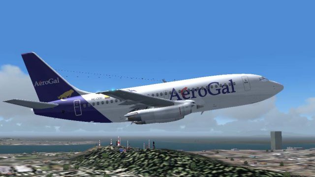 Screenshot 1 — Aerogal Ecuador Boeing 737-200