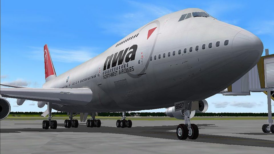 nwa northwest airlines 747-200F 2機セット nwa northwest airlines 747-200F 2機セット