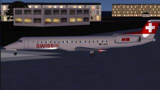 Screenshot 1 — Swiss Embraer ERJ-145 LU HB-JAJ