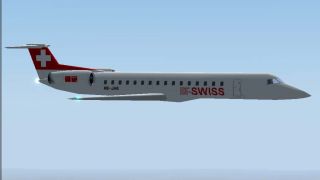 Screenshot 1 — Swiss Embraer ERJ-145 LU HB-JAK