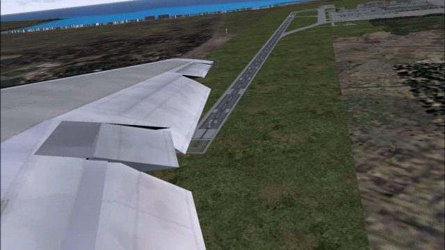 Screenshot 1 — FFX DC-10 Animated Wing View