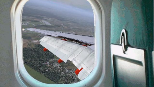 Screenshot 1 — Kitty Hawk 737-700 Overwing View