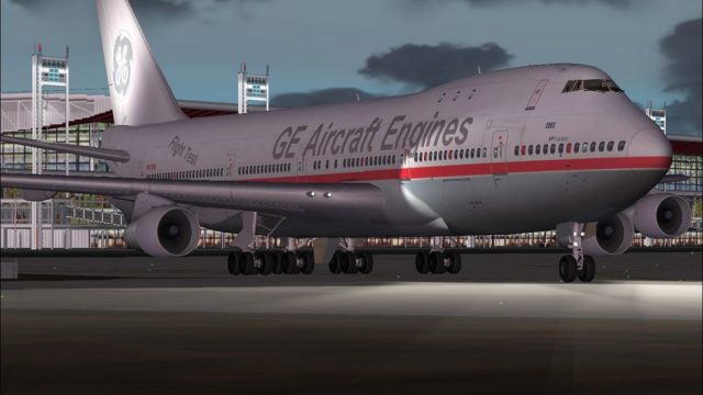 Screenshot 1 — GE Aircraft Test Boeing 747-200