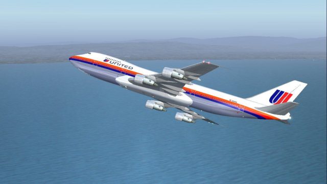 Screenshot 1 — United Airlines Boeing 747-122