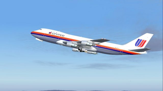 Screenshot 1 — United Airlines Boeing 747-238B N165UA