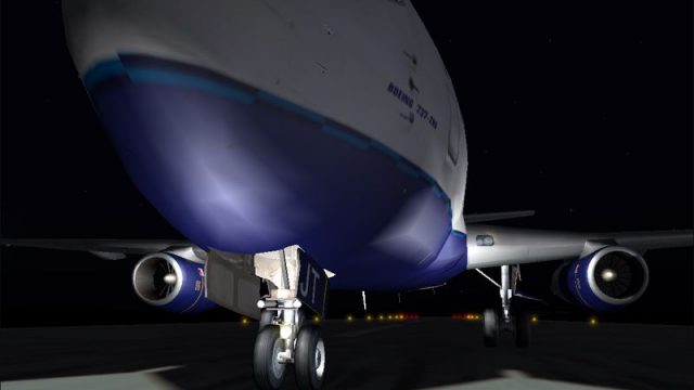 Screenshot 1 — Boeing 737-200 Night Textures Fix