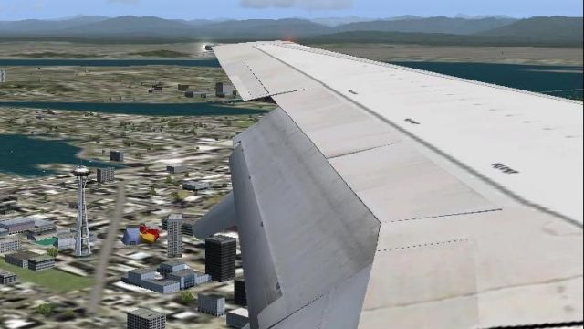 Screenshot 1 — PMDG Boeing 737 Wing Views