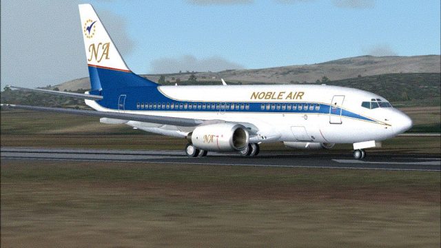 Screenshot 1 — Noble Air Boeing 737-700