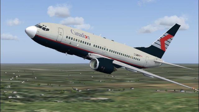 Screenshot 1 — Canadien Airlines Boeing 737-700