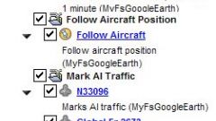 Screenshot 7 — MyFsGoogleEarth 1.0 - Link Google Earth with Flight Simulator 2004