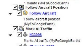Screenshot 7 — MyFsGoogleEarth 1.0 - Link Google Earth with Flight Simulator 2004