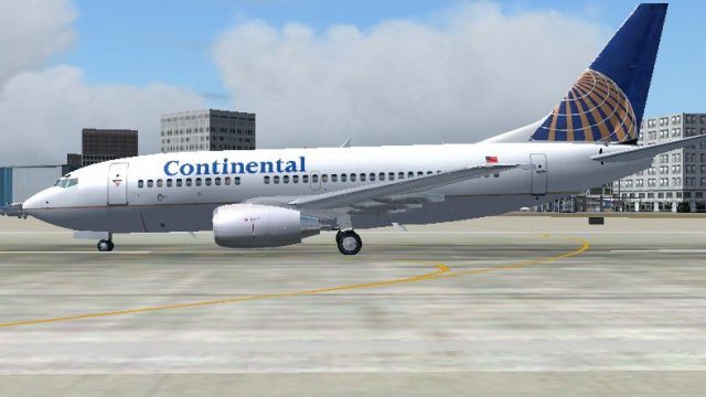 Screenshot 1 — Continental Airlines Boeing 737-700 N13720