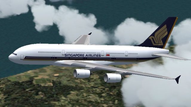 Screenshot 1 — Singapore Airlines Airbus A380 Textures