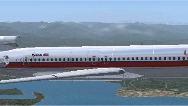 Screenshot 1 — USAir Chrome Boeing 727-200