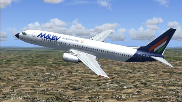 Screenshot 1 — Malev Boeing 737-800 HA-LOC