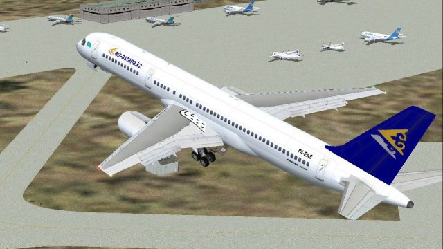 Screenshot 1 — Air Astana Boeing 757-2G5